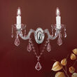 Aplica clasica cristal argintiu 2xE14/40W, Maria Theresia-B WA 2-1337/2 MT Silber Orion